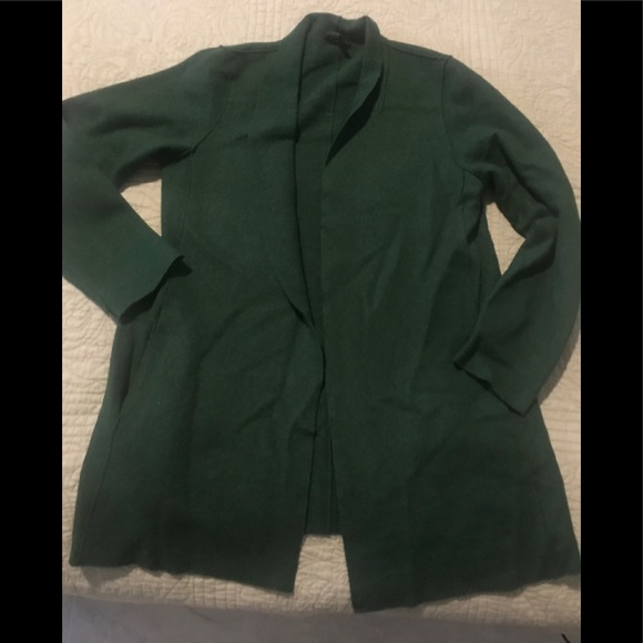 Eileen Fisher Sweaters - Eileen Fisher Green Wool Cardigan Size Small